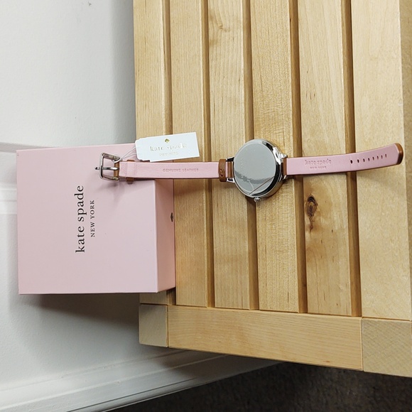 Kate Spade 💛🤎 New York Logo Two-Tone Dial, Leather Strap Watch, 34mm, 🆕 - Picture 11 of 14